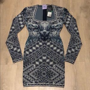 ❗️SOLD❗️Herve Leger Bandage Long Sleeve Mini Dress